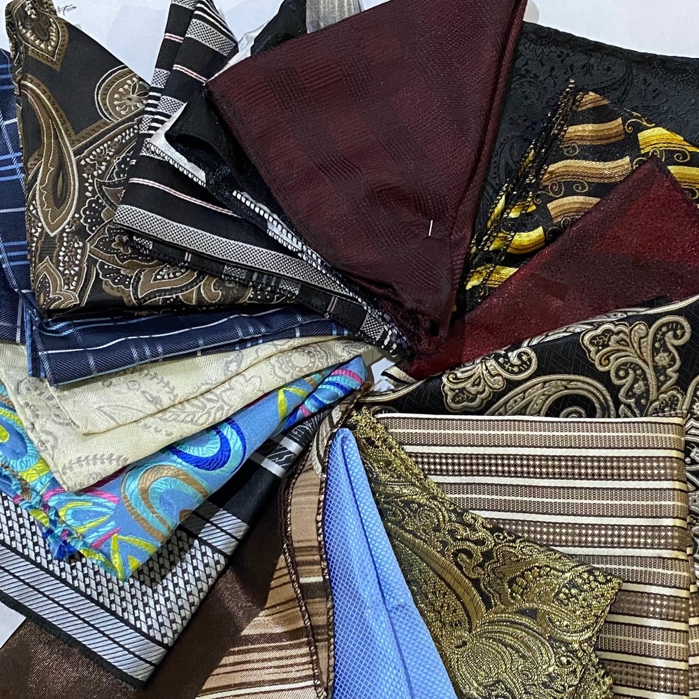 *Bundle* Handkerchiefs/ Pocket squares assorted patterns and colors